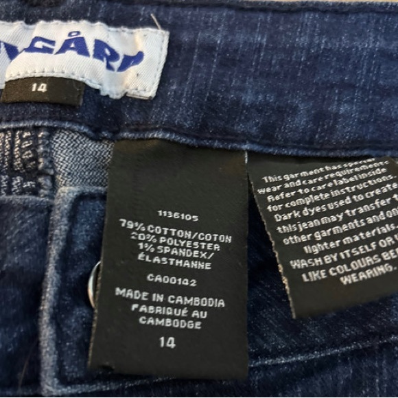 Nygard Dark Wash Stretch Demin Ankle Jeans Sz 14 EUC - Picture 5 of 6